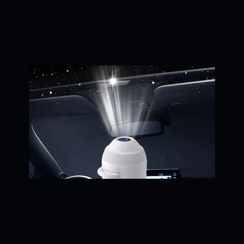 VYRELUME StarBeam used as atmospheric lighting for a nighttime setup