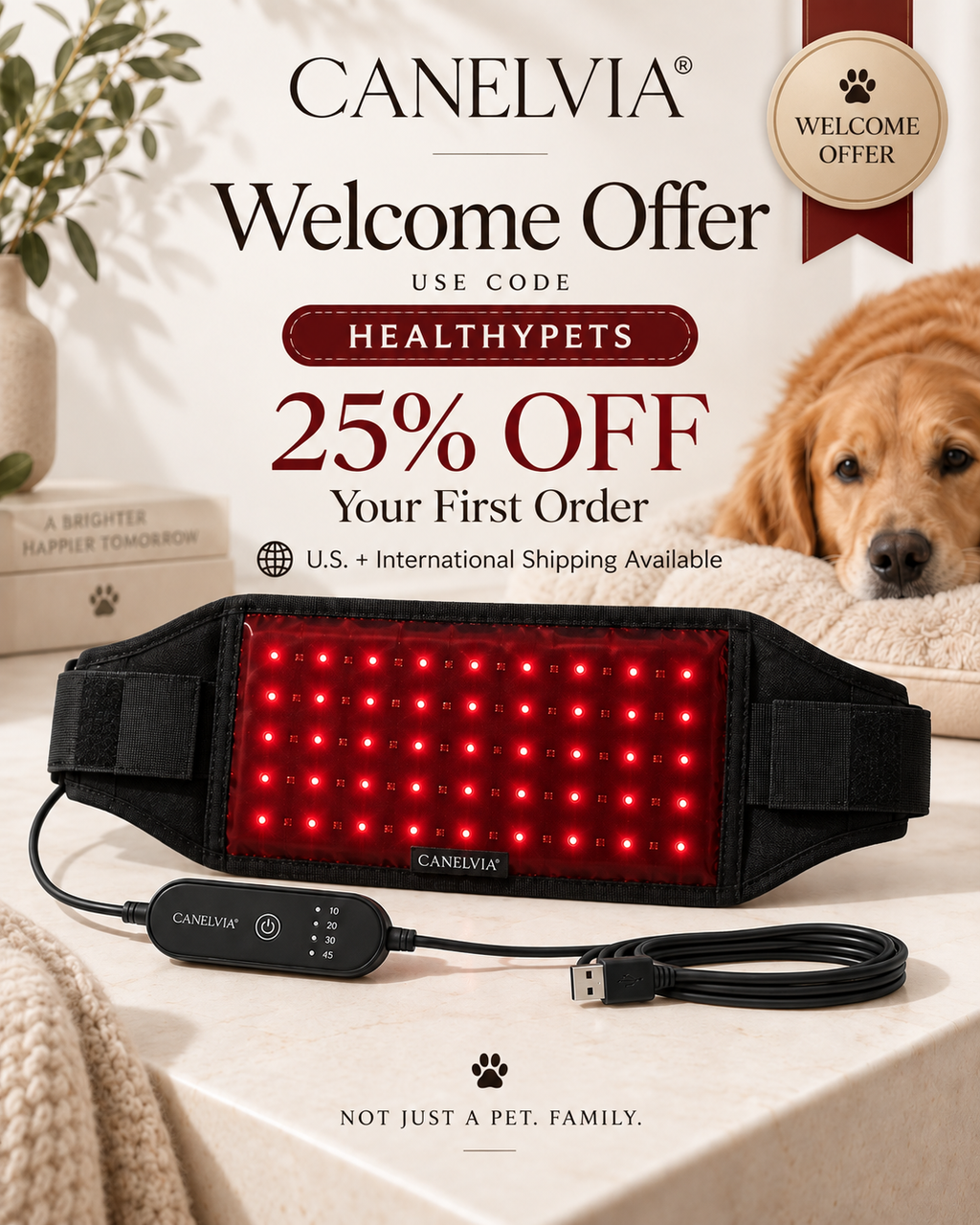 CANELVIA® welcome offer — use code HEALTHYPETS for 25% off your first order